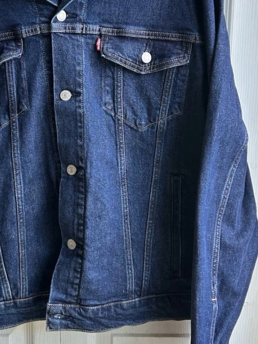 Levi's Indigo Blue Denim Trucker Jacket 2XL